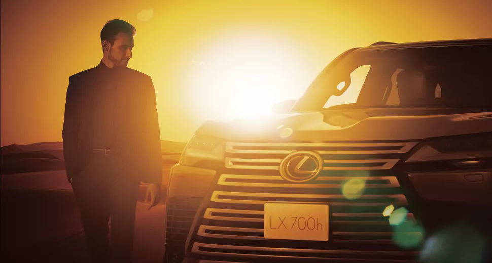 Lexus LX 700h luxury car in Jordan